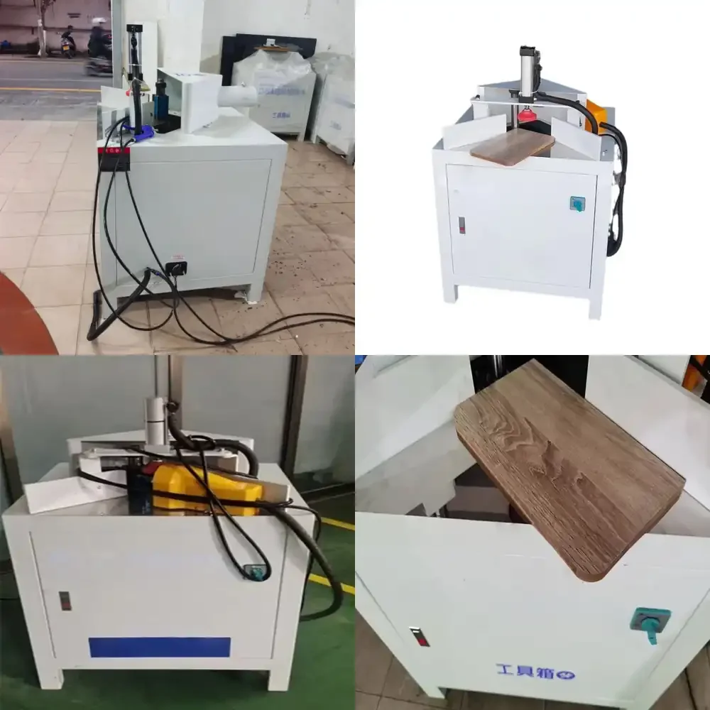 Table Ecological Chipboard Angle Milling Woodworking Round Cornering Machine Grinding Machine
