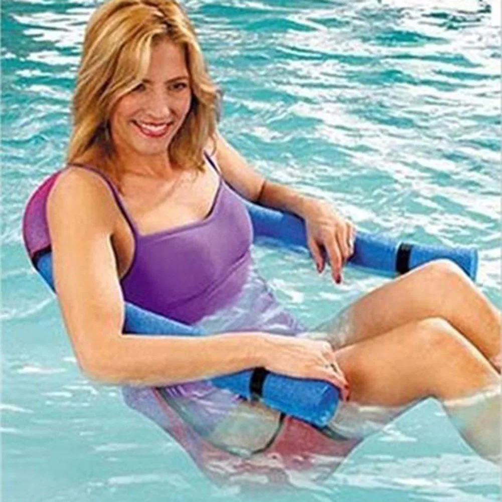 Flotteur d'eau Flexible pour apprendre les nouilles de piscine, aide flottante (bleu massif)
