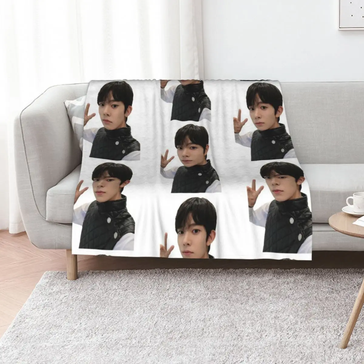 Heeseung Selca I-LAND Throw Blanket for babies Large Blankets For Sofas Thermal Furry heavy to sleep Blankets