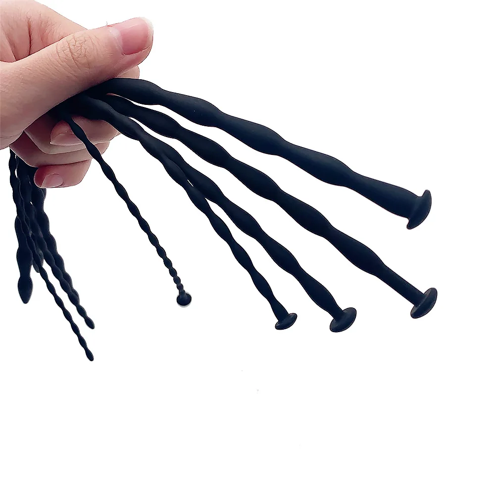 4PCS Urethral Sounds Kit, Beaded Penis Plug Urethral Dilator Cock Stimulation Masturbator Massager BDSM CBT view 4