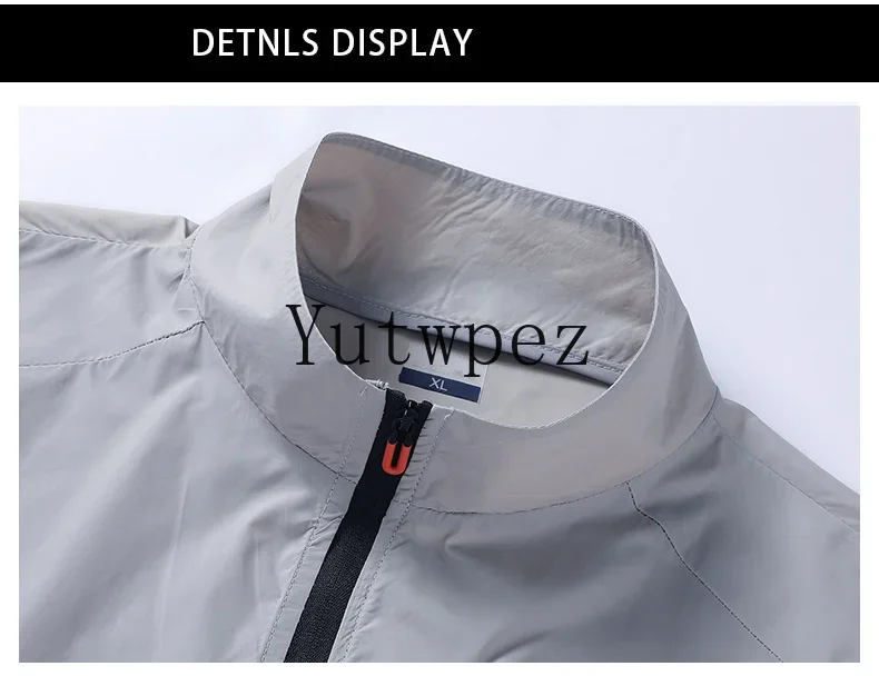 Ice Silk Cooling UPF50+ Herren-Sonnenschutzjacke, Sommer, leicht, atmungsaktiv, Anti-UV-Hautmantel, Outdoor-Angel-Windjacke – Detail 11