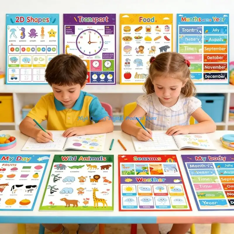 u2je-multi-theme-educational-posters-set-for-language-classrooms-featuring-high-quality-paper-and-easy-installation-design