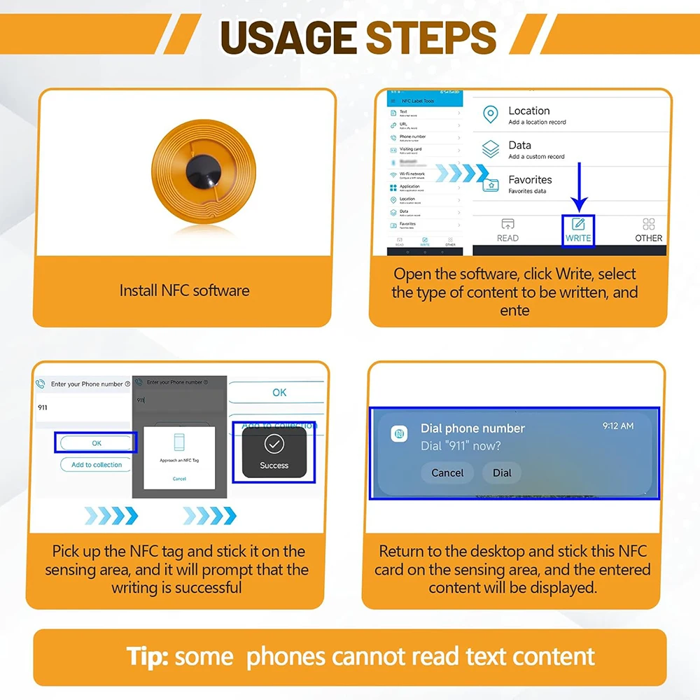 علامة NFC NTAG215 FPC ملصق أظافر ذكي مرن NFC علامة إلكترونية علامة مفتاح مقاوم للماء ملصق RFID قابل للبرمجة #4