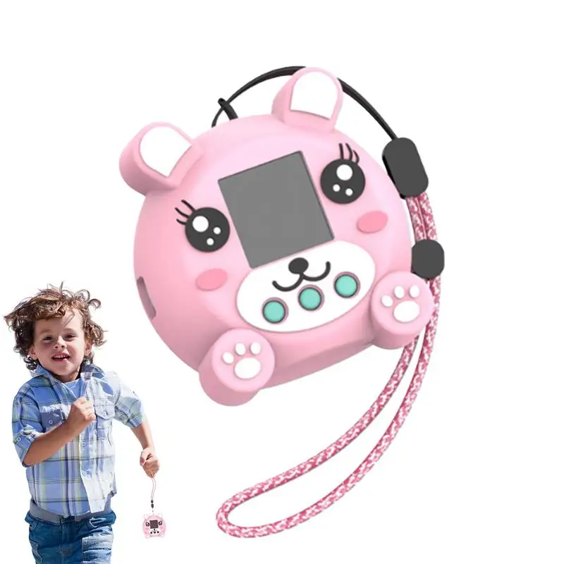 For Punirunes Interactive Digital Toy Silicone Case Shockproof Protective Skin Sleeve with Lanyard Cartoon Pets Protective Cover