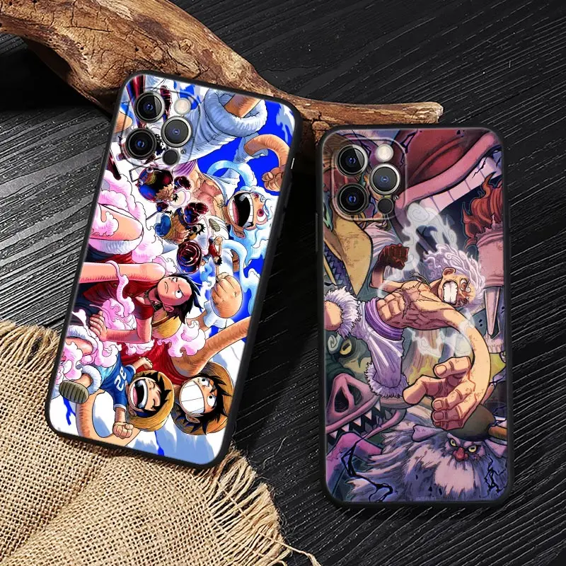 Luffy Gear-5 Zoro One Pieces Funda For iphone 17 Case For iPhone 16 15 11 12 13 Mini 17 Pro Max 16 Plus 17E 16E Air Soft Cover view 2