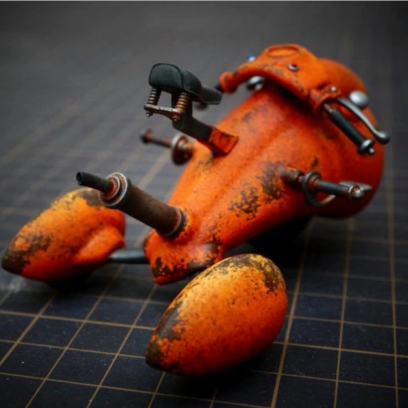 Resin Figure Model Kits Steampunk Cute Rabbit with Motorcycle GK Figures Unassambled Unpainted S-203