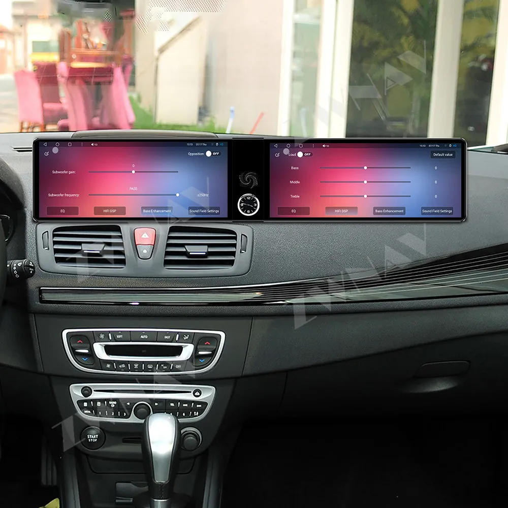 Dual 12.3” For Renault Megane 3 2009-2014 Android 13.0 BT5.0 GPS navigation carplay multimedia player radio wireless head unit