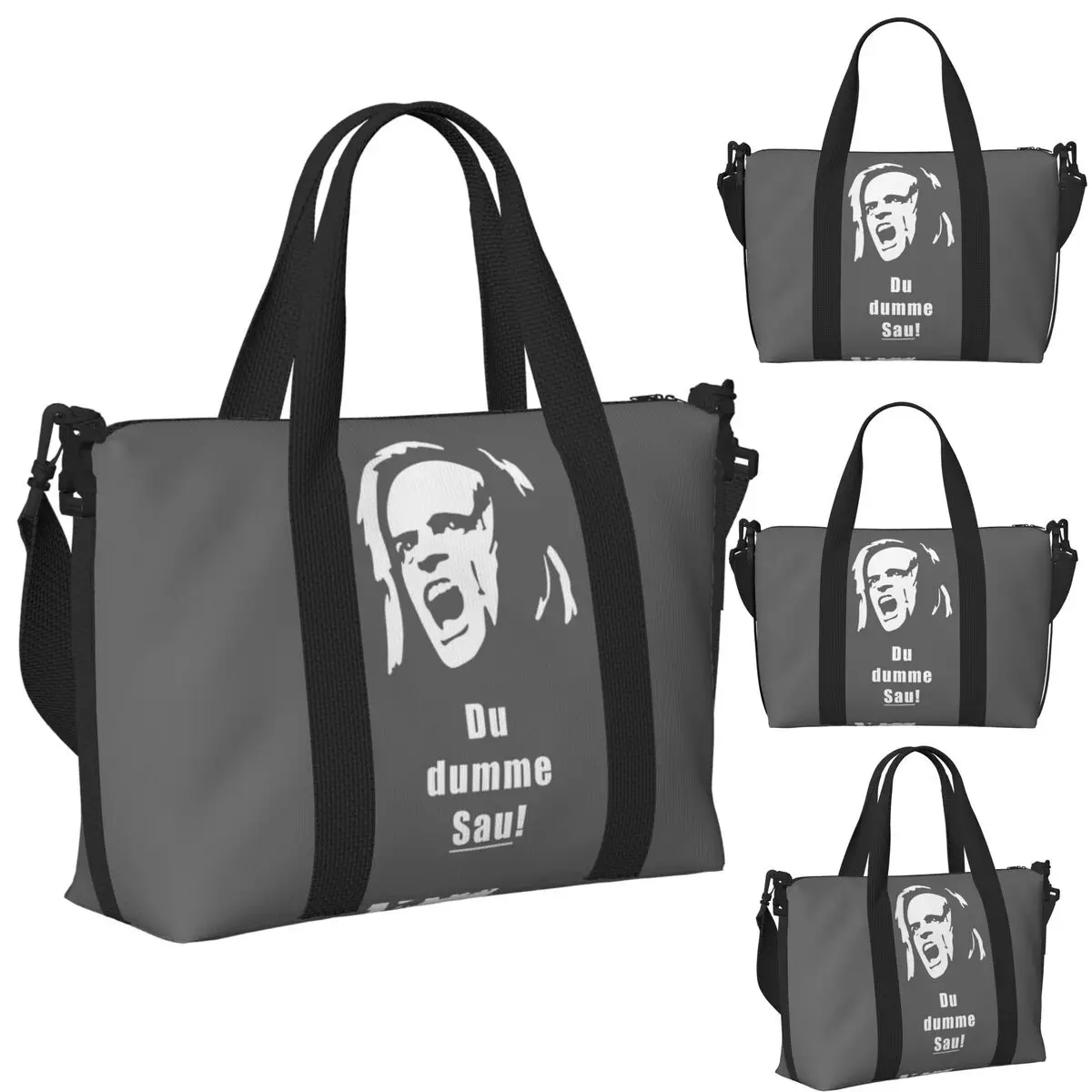 

Классическая пляжная дорожная сумка Klaus Kinski Sow, большая вместительная сумка-тоут для спортзала, спортивная женская дорожная сумка для покупок