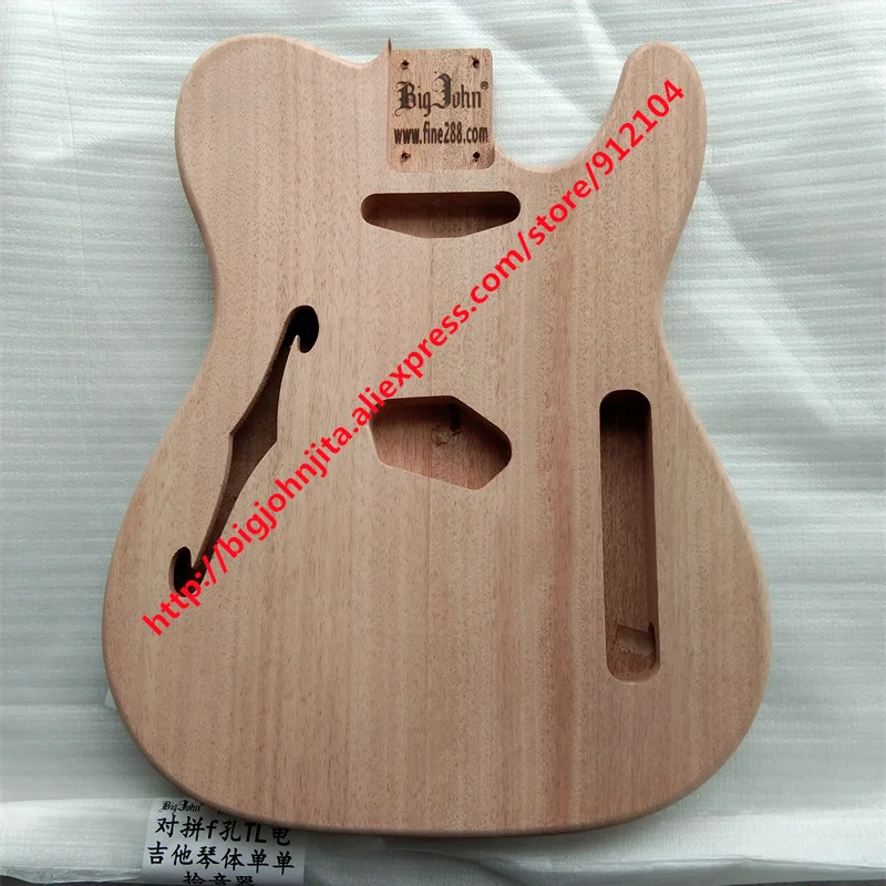 Two pieces of Mahogany spliced together TL Style Electric Guitar Body No Paint Diy Guitar Kit BJ674