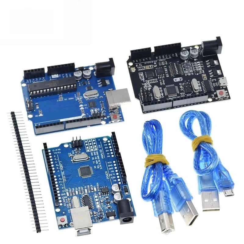 UNO R3 Development Board ATmega328P CH340 CH340G For Arduino TZTUNO R3 With Straight Pin Header with Cable