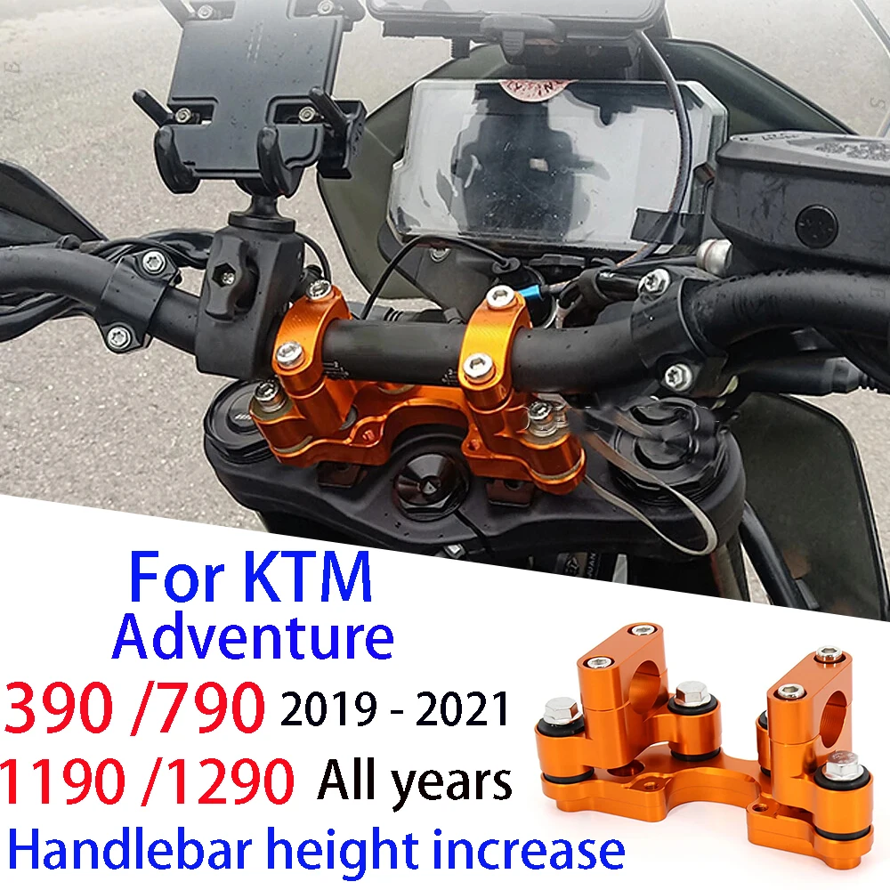 

For KTM 390 790 1090 1190 1290 Adventure S T R Accessories Handlebar Riser Mount Clamp Heightening Handle Bar Stabilizer Damping