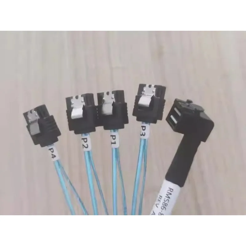 Mini SAS HD SFF-8643 HD 12G 4i to 4 SATA  7pin SAS card motherboard data cable reverse connecting wire 60cm 75cm