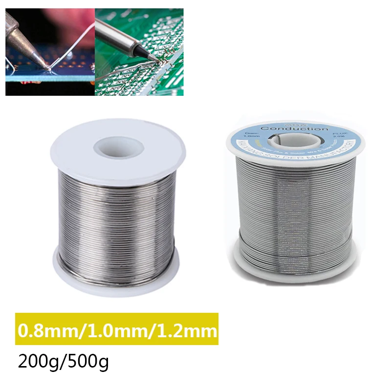 

200g/500g Rosin Core No-clean Tin Solder Wire Roll BGA Soldering Welding Flux 1.5-2.0% Iron Wire Reel Diamater 0.8/1/1.2mm