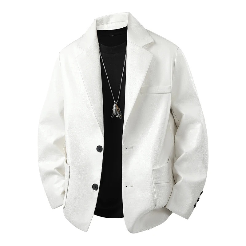 Autumn and winter Men High-Quality coat Pu Leather Jacket Men's Fashion Trend Comfortable Versatile Windproof Casual Jackets