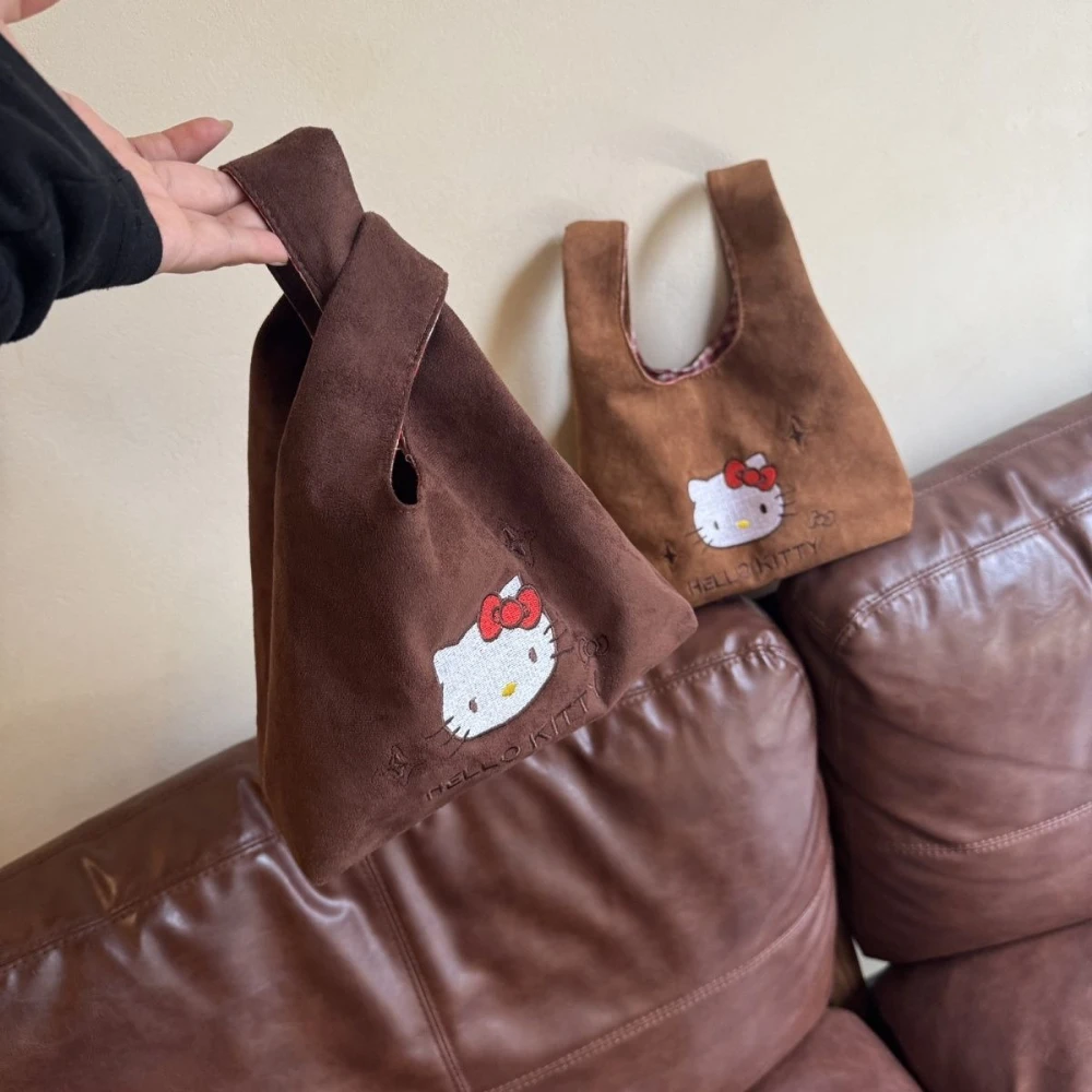 لطيف الكرتون مرحبا كيتي حقيبة يد فاخرة المرأة الجلد المدبوغ حقيبة صغيرة التنقل حقيبة يد Kawaii حقيبة كتف مفردة أنيمي حقيبة يد