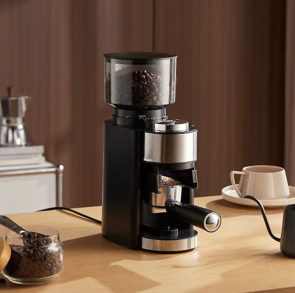 

Professional Commercial Espresso Mill Coffee Grinder Electric Industrial Machine for Household Use Plastic Housing