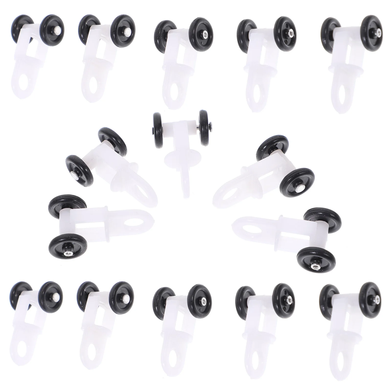 

100pcs Curtain Pulley Track Rollers Straight Curved Glider Rail Home Decor Accessory Plastic Metal Shower Curtains