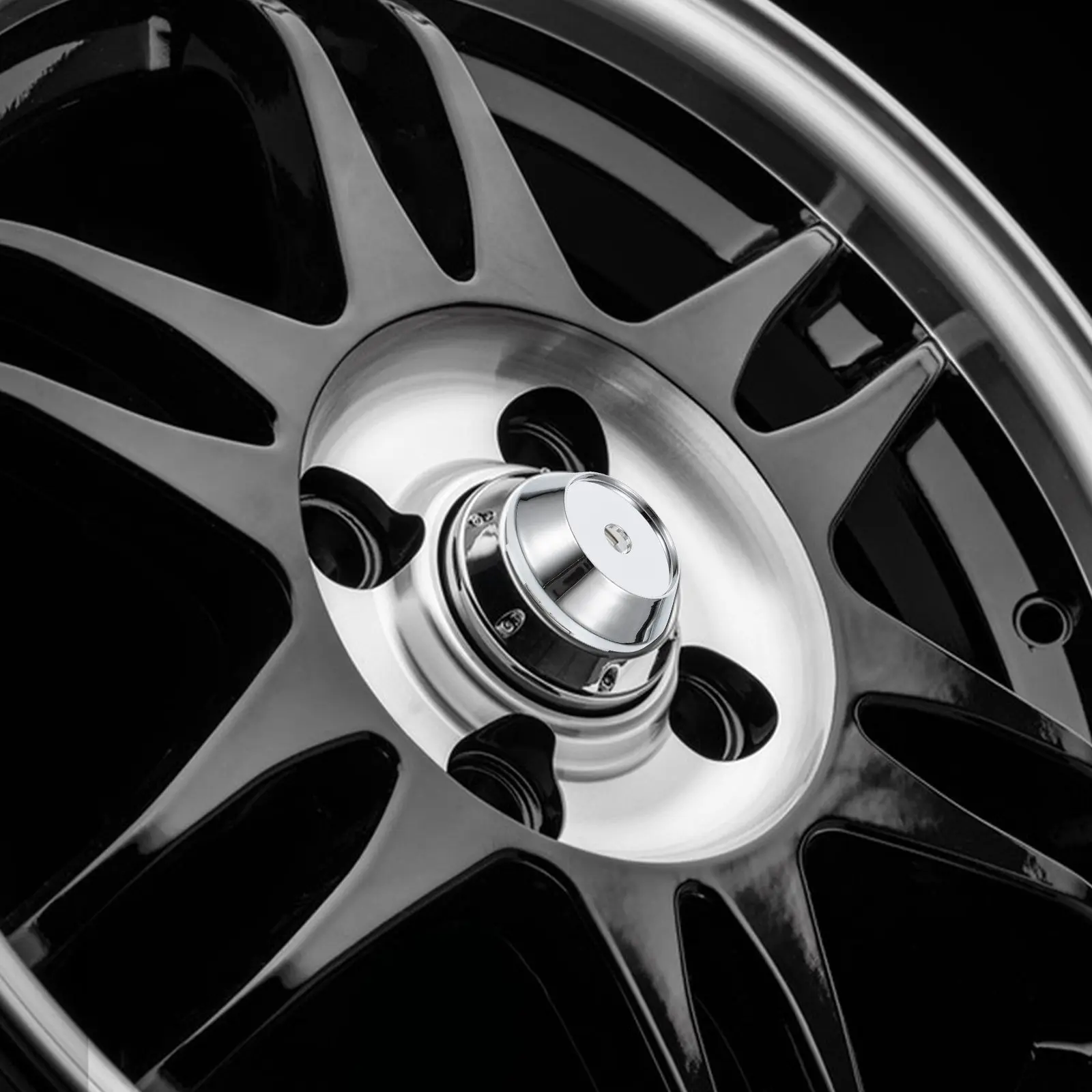 

4Pcs Premium Car Wheel Hub Center Cap Smooth Finish Precision Fit Snap in Rim Cover Hub Caps for Automotive Wheel Modification