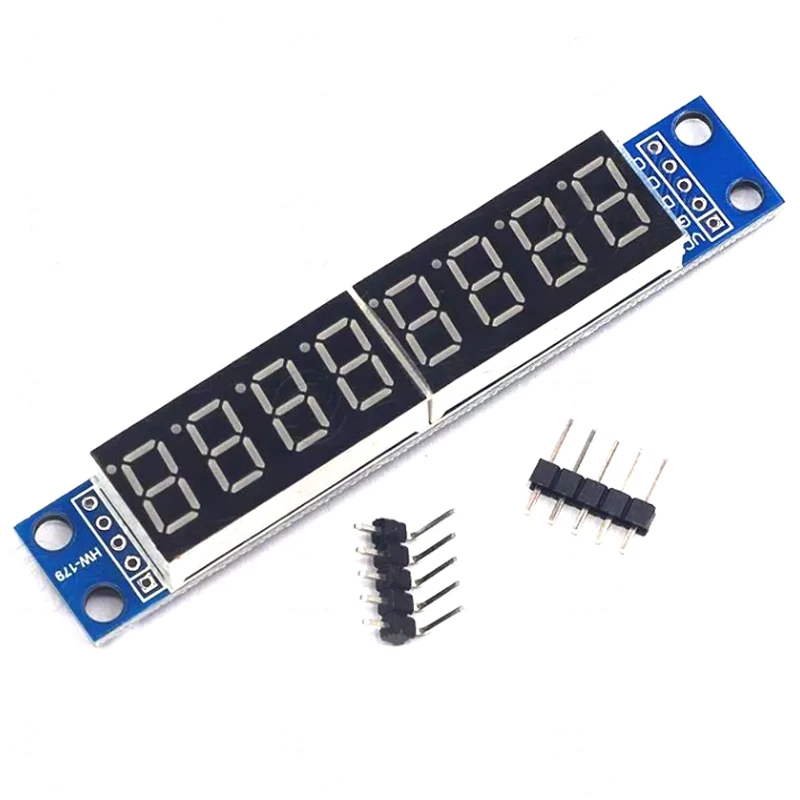 MAX7219 CWG 8-значный модуль управления цифровым ламповым дисплеем, красный, три ввода-вывода для Arduino