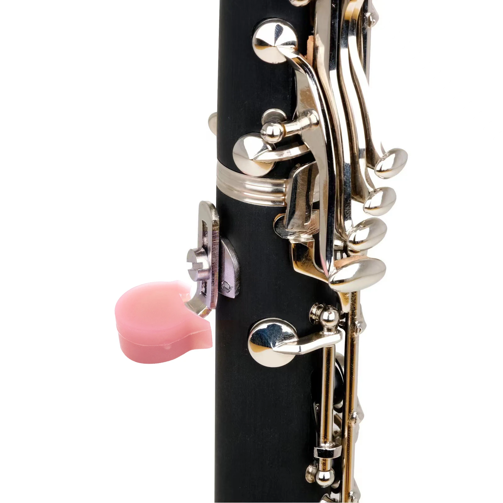 

4 Pcs Protector Finger Rest Thumb Support Clarinet Major Cushion Pink Silica Gel
