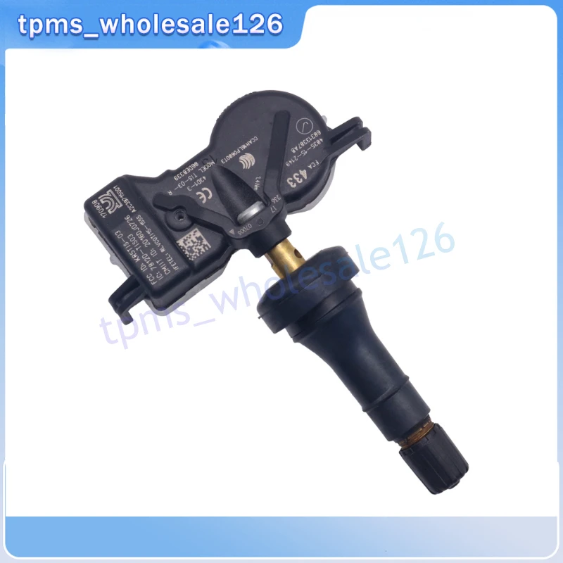 Tire Pressure Monitor System Sensor 4PCS 68313387AB For 2017-2022 Dodge Durango Fiat 500x Jeep Renegade TPMS 433MHZ 68313387AA