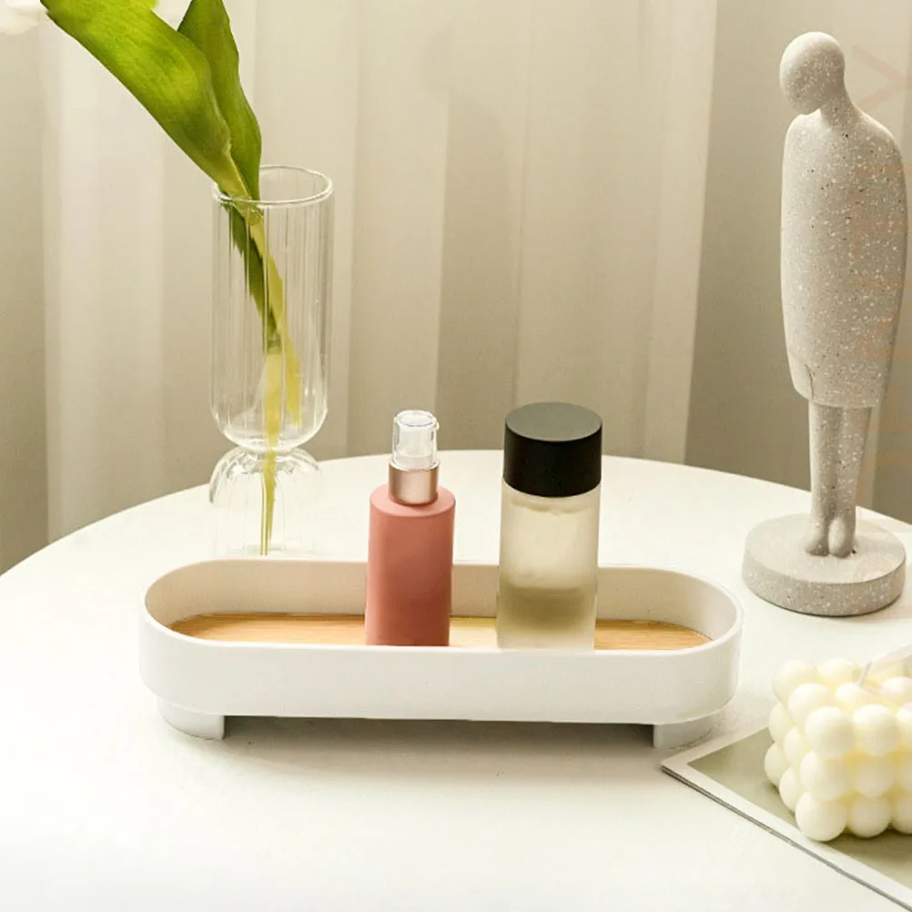 

Storage Tray Organizer for Vanity Trays Jewelry Display Case Trinket Bathroom Countertop Makeup