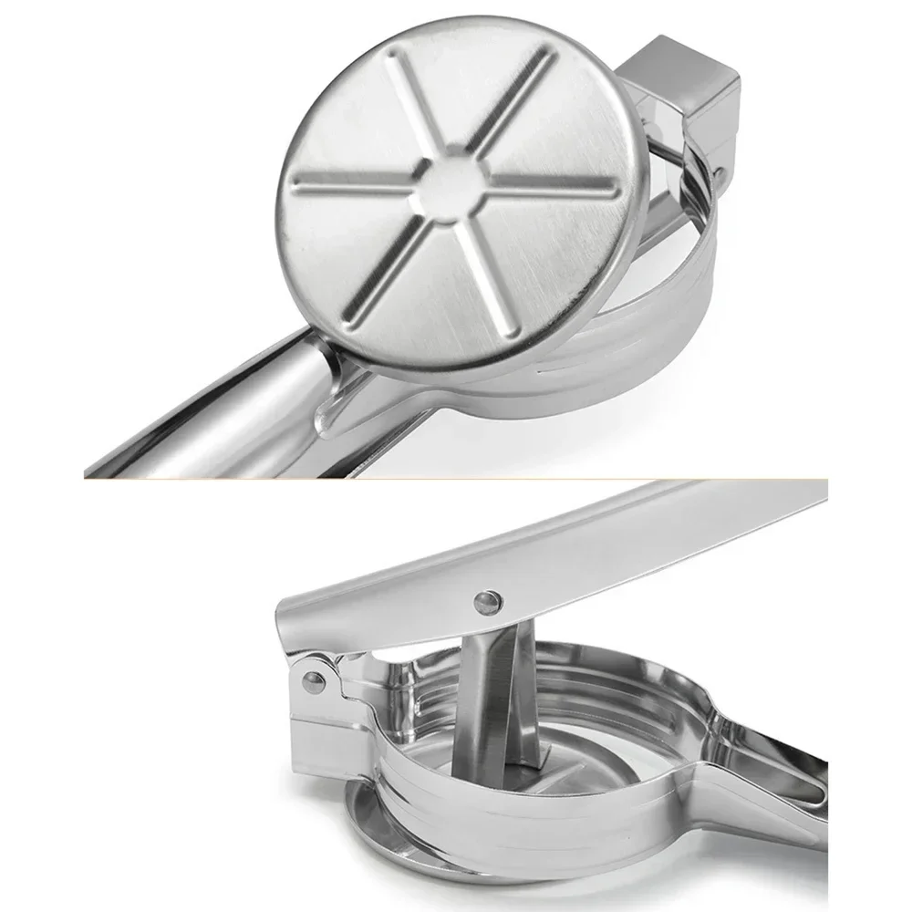Decoration-4pcs/set Stainless Steel W/Non-slip Handles Potato Rice Masher Fruit/Food/Vegetable Press Maker Kitchen