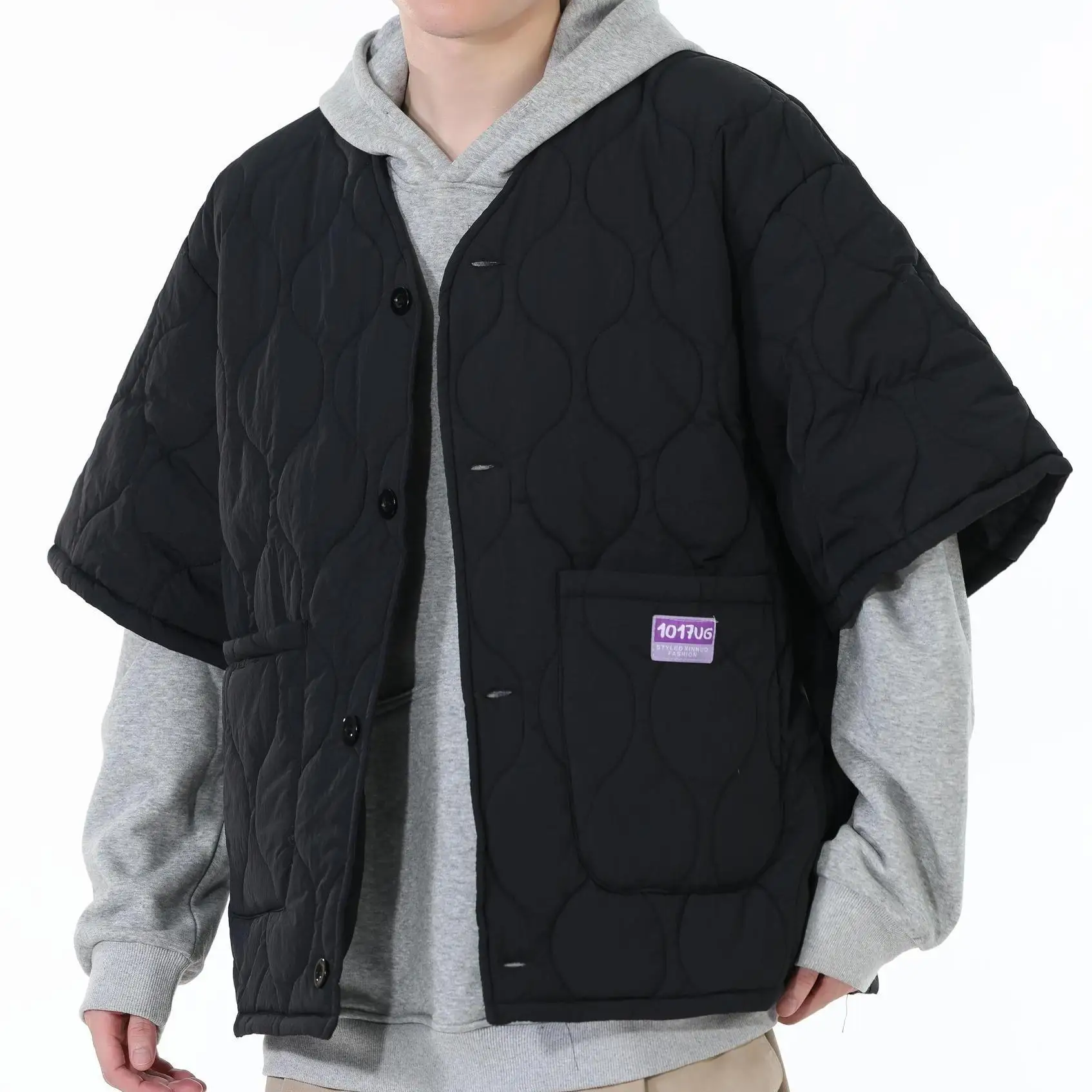 

Жилеты Жилеты Толстые женские зимние вышитые бархатные плюшевые подкладки со съемным воротником Формальные стеганые пуговицы Уютный Элегантный ПР