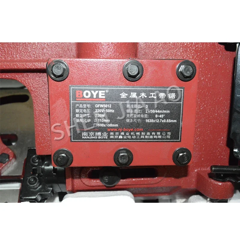 GFW5012 Metal Saw Blade Woodworking Saw Machine 220V 750W Powerful Horizontal Vertical Operate