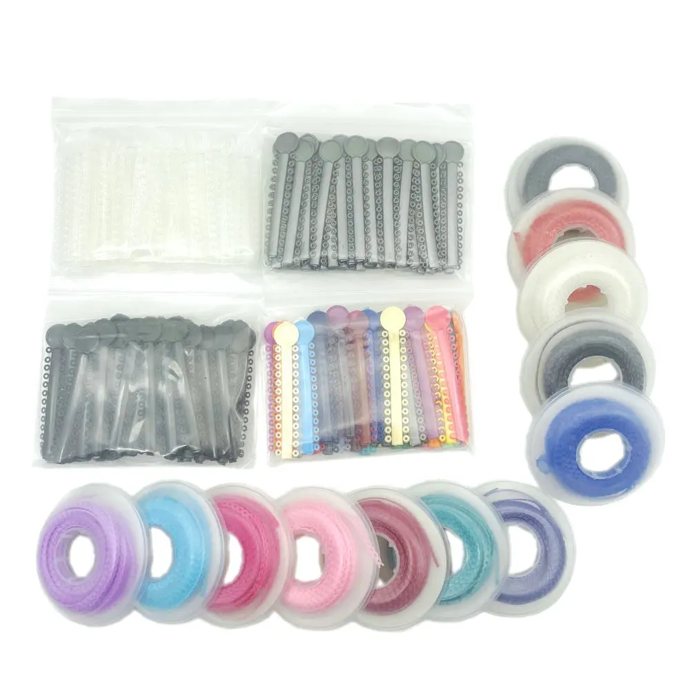 Dental Orthodontic Ligature Ties Dental Elastic  Bands for Brackets Braces Dental Ligature Tie Dental Material