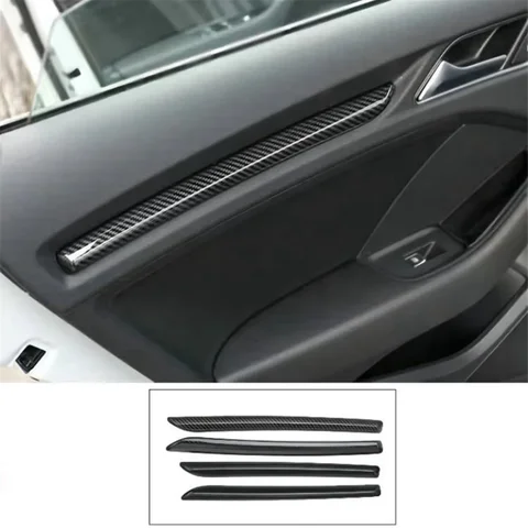 Новые декоративные накладки на внутренние дверные ручки для Audi A3 8V 2014-2018, ABS, аксессуары для тюнинга салона