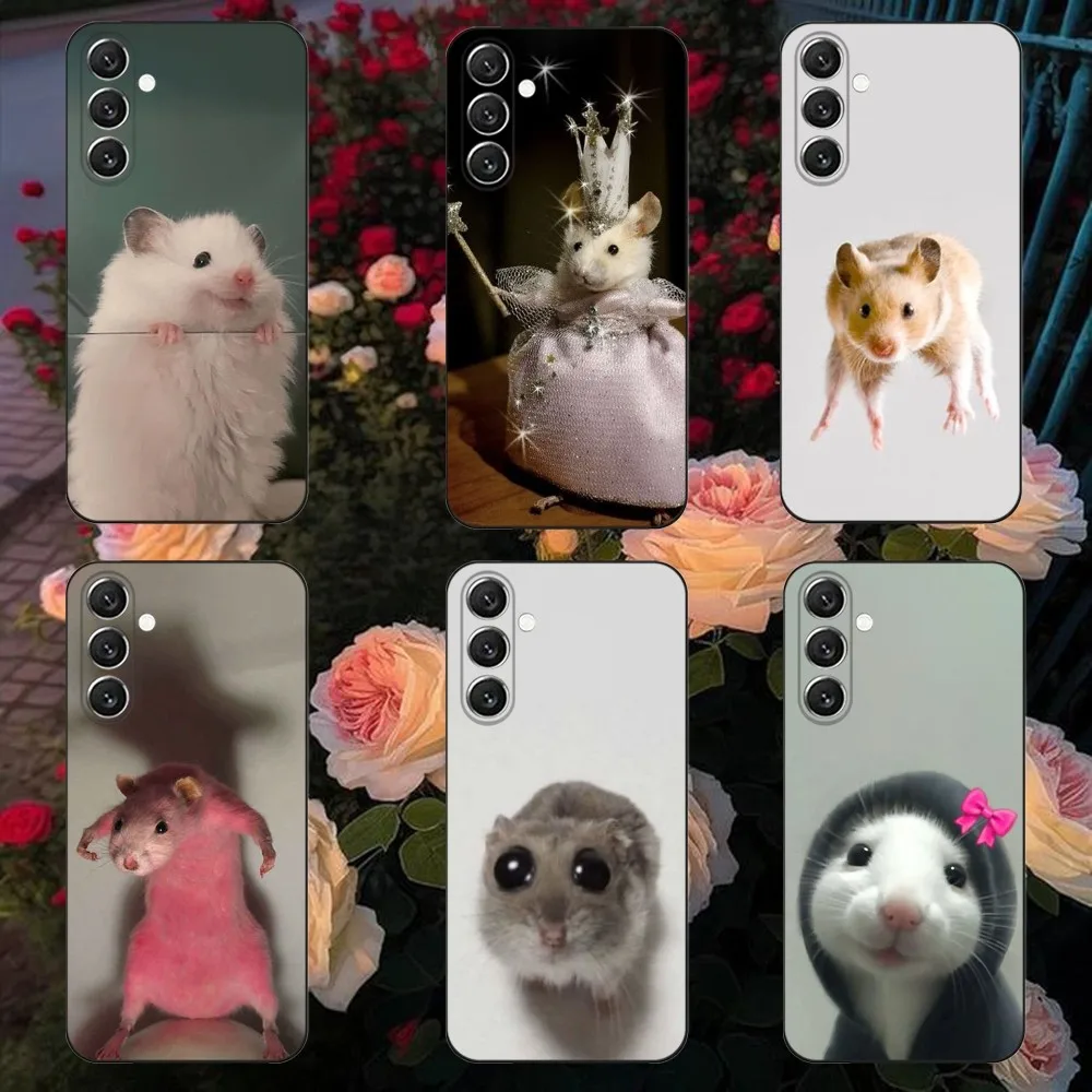 

Cute Mouse Rat Hamster Phone Case Phone Case For Samsung Galaxy A13,A21s,A22,A31,A32,A52,A53,A71,A80, Soft Black Shell