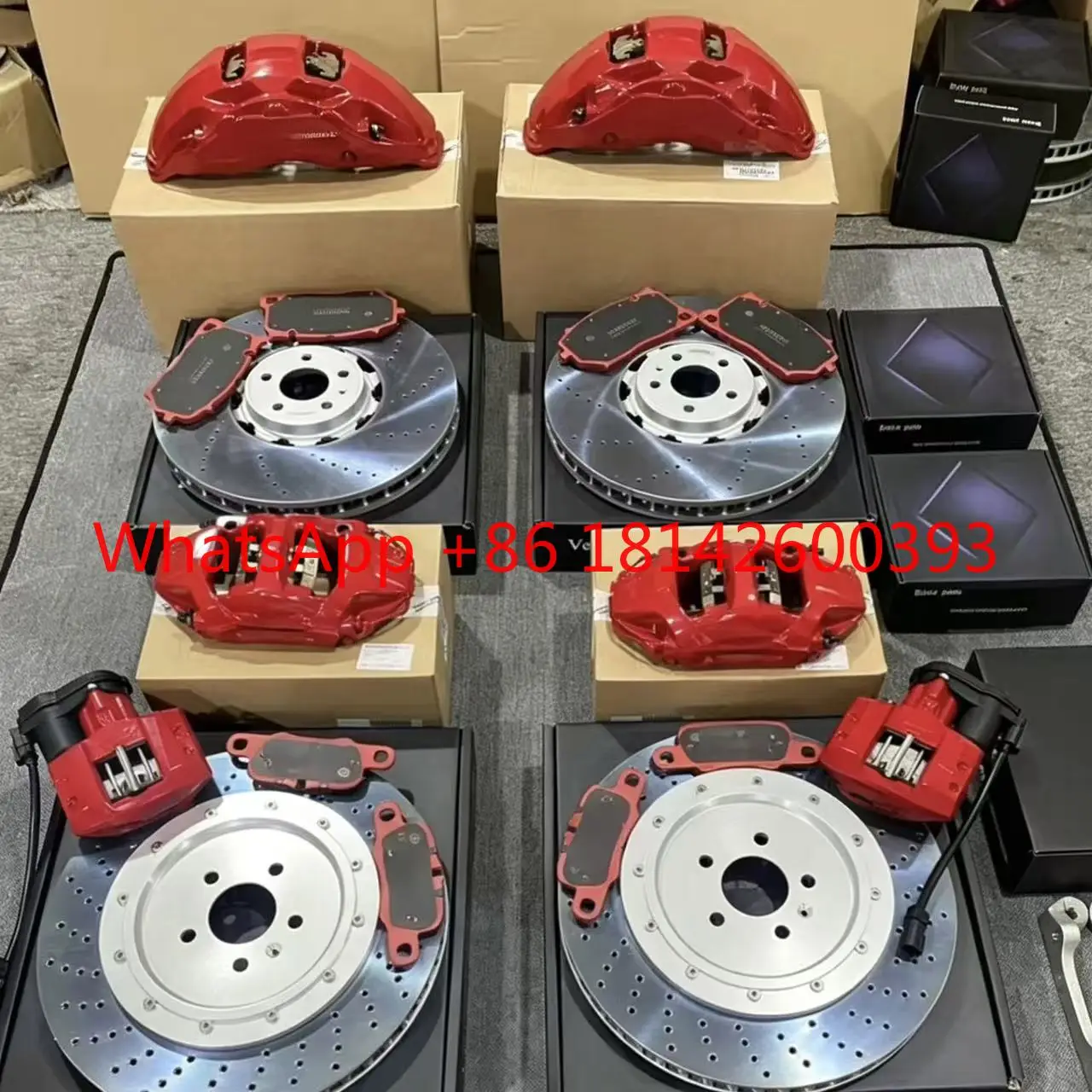 4/6 Piston Big Brake Caliper Kit 18 Inch Wheel 355-380mm Disc High Performance Brake System for Pickup & MPV