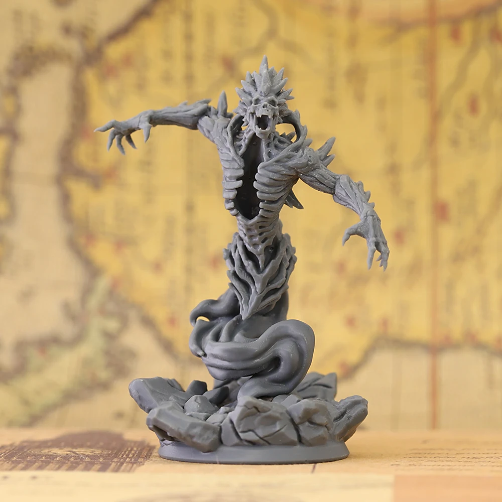 Wraith Specter Ghost Monster Miniature Unpainted Resin Model, DND Tabletop RPG Wargame Fantasy Creature Figure