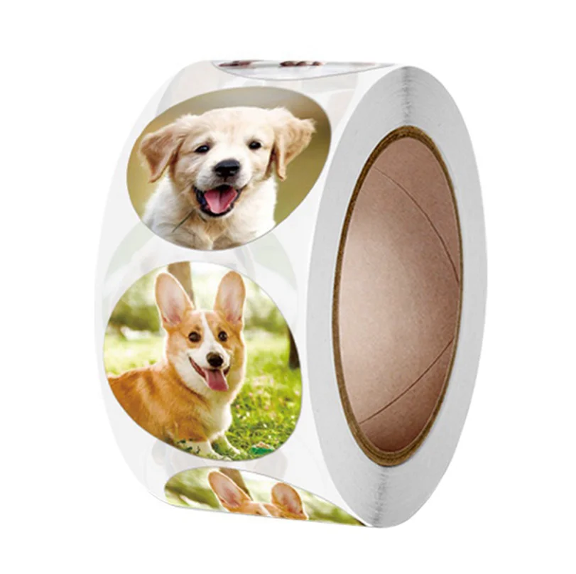 500pcs Kids Reward sticker puppy dog Pattern encouragement stickers for Teachers Cute Animals Stickers Stationery Stickers
