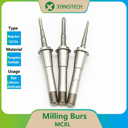 XANGTECH-Herramientas de fresado Sirona MCXL, cilindro de fresa puntiaguda 12S para vidrio Dental, bloque de cerámica