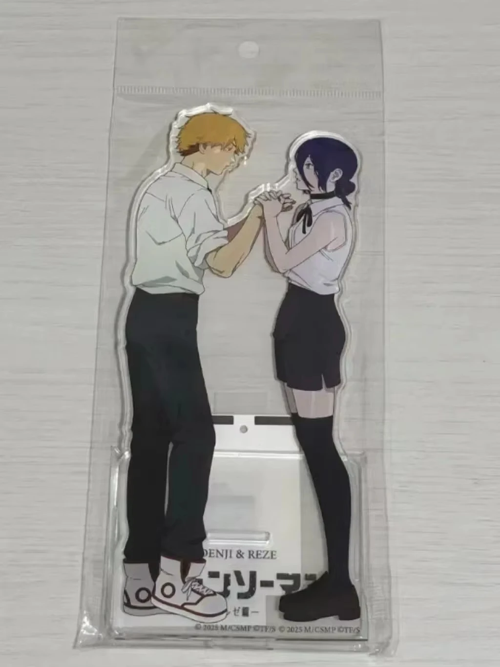 Anime Character Denji Reze Couple Acrylic Stand Anime Desk Decor Figure Collectible
