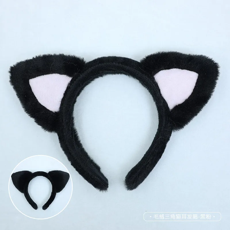 Diadema de orejas de gato de Anime, tocado de orejas de gato, accesorios de Cosplay JK Girl, accesorios de fiesta de Halloween, horquilla