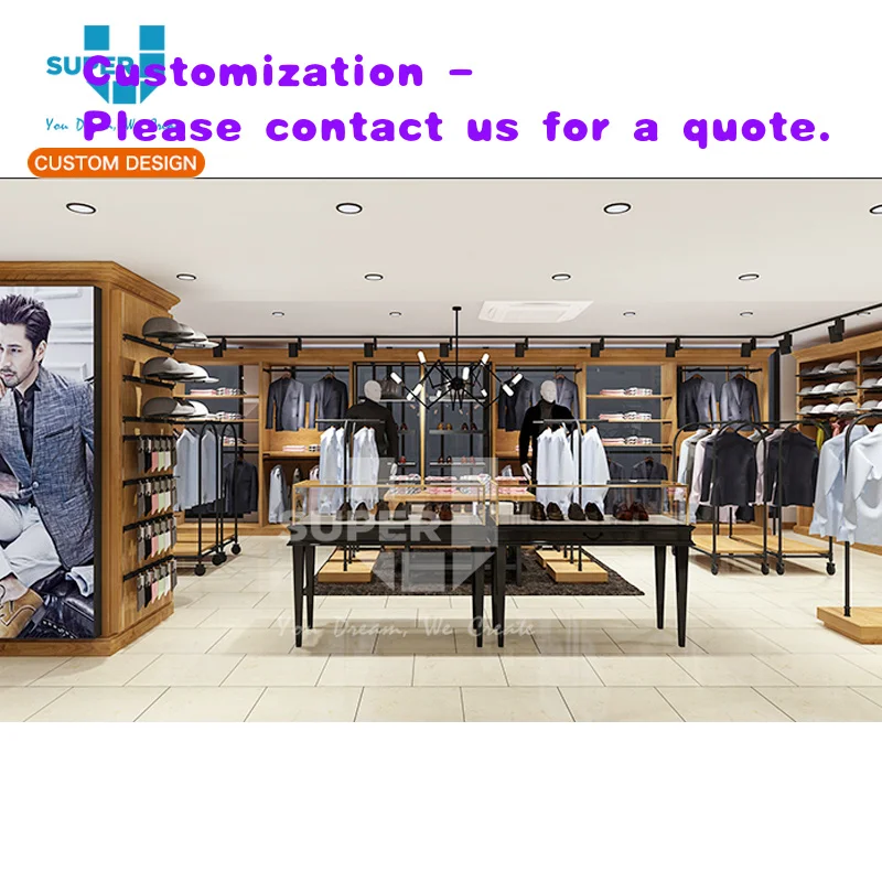 

custom.Retail China Factory Outlet Modern Display Furniture Store Clothing Design