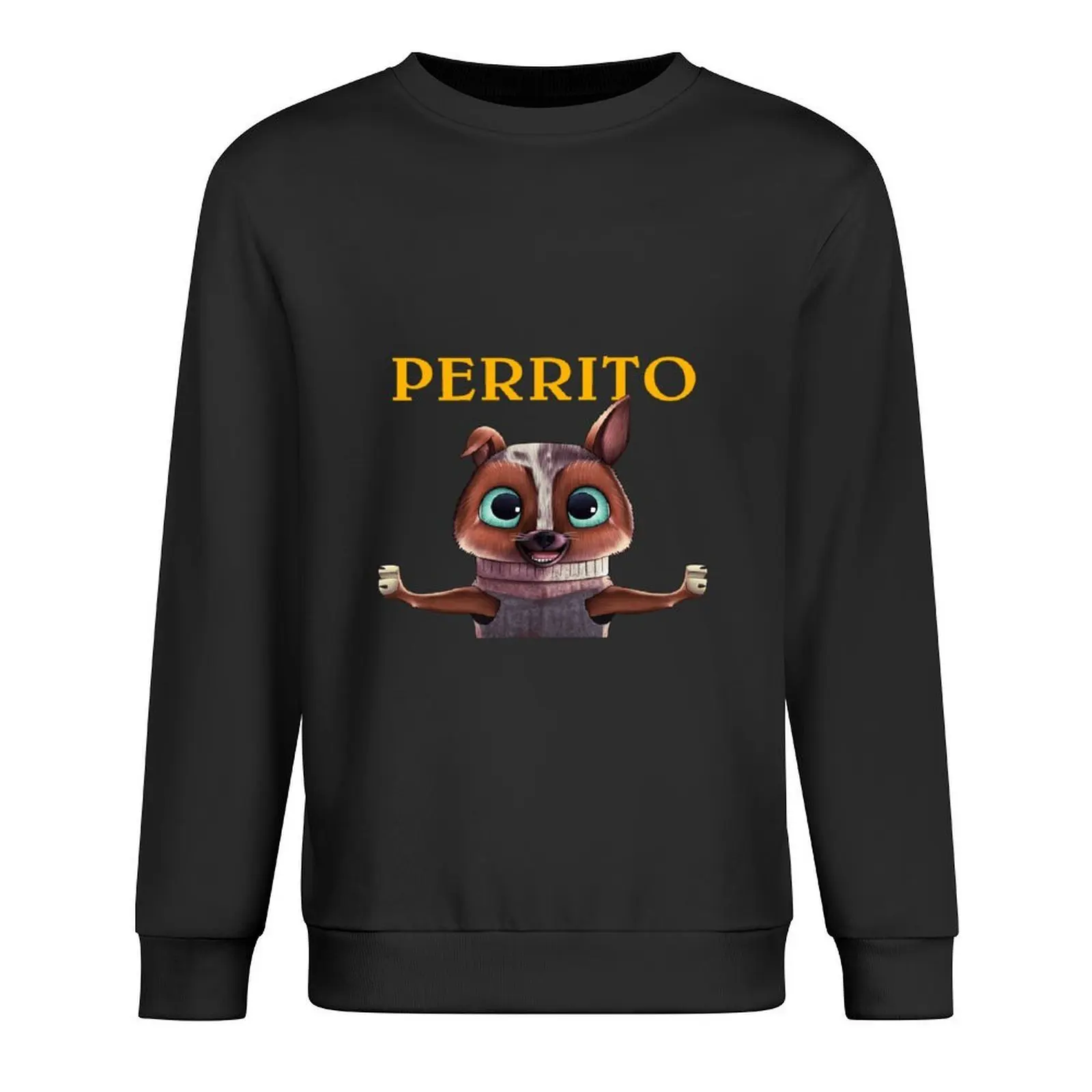 

Perrito From Puss in Boots Pullover fashion men men's clothes blouse men's sweat-shirt set sweatshirts