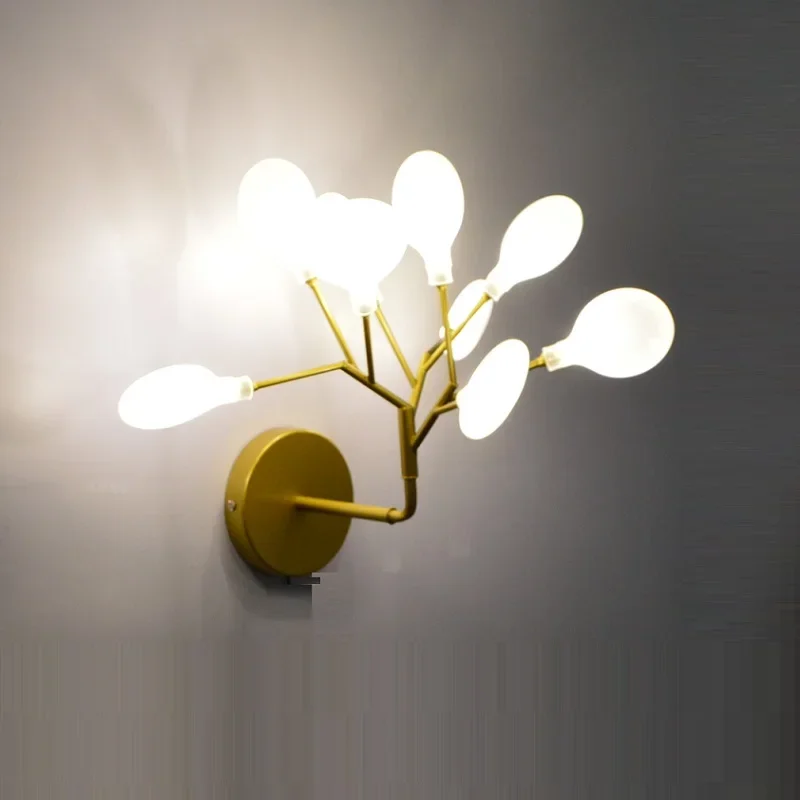 

LED modern wall lamp fashion branch decoration firefly indoor lighting