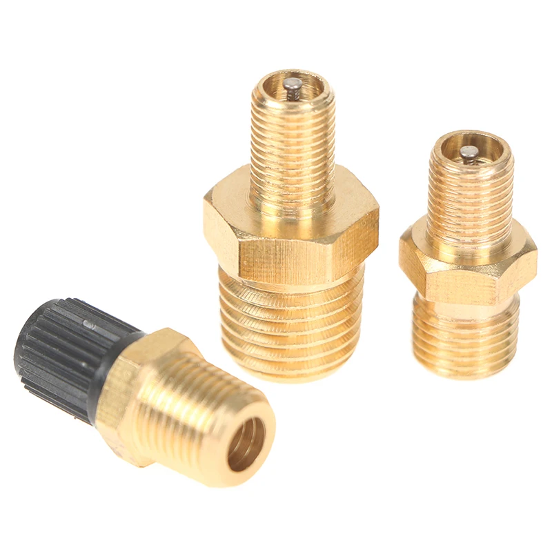 Automobile Tire Valve Core Motorcycle Tubeless Tire Screw Valve Tire Pressure Monitoring Tire 1/4 NPT 1/8NPT M10 Copper Valve