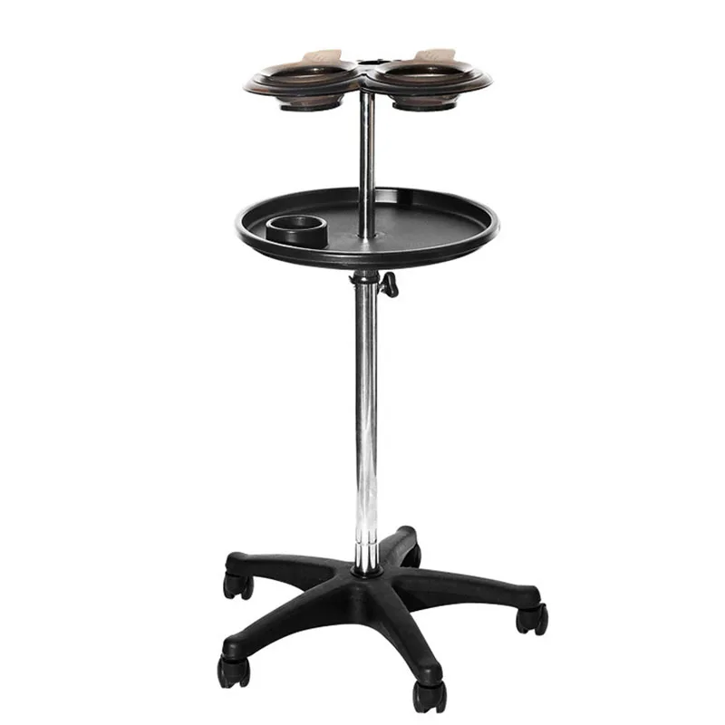 Salon Rolling Cart Adjustable Hairstylist Rolling Salon Tray Hairdressing Mobile Barber Service Cart Salon Furniture Trolley