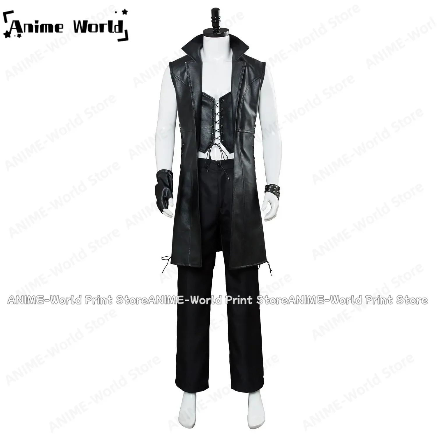 

《Custom Size》Game Mysterious Man Vitale V Cosplay Costume Party Christmas Halloween Any Size