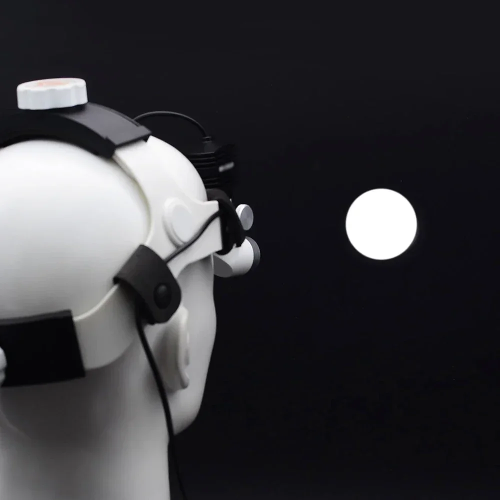 AmywellMED 5W LED كشاف أمامي لجراحة الأنف والأذن والحنجرة عن طريق الفم عالي الطاقة مصباح أمامي للفحص الجراحي العميق