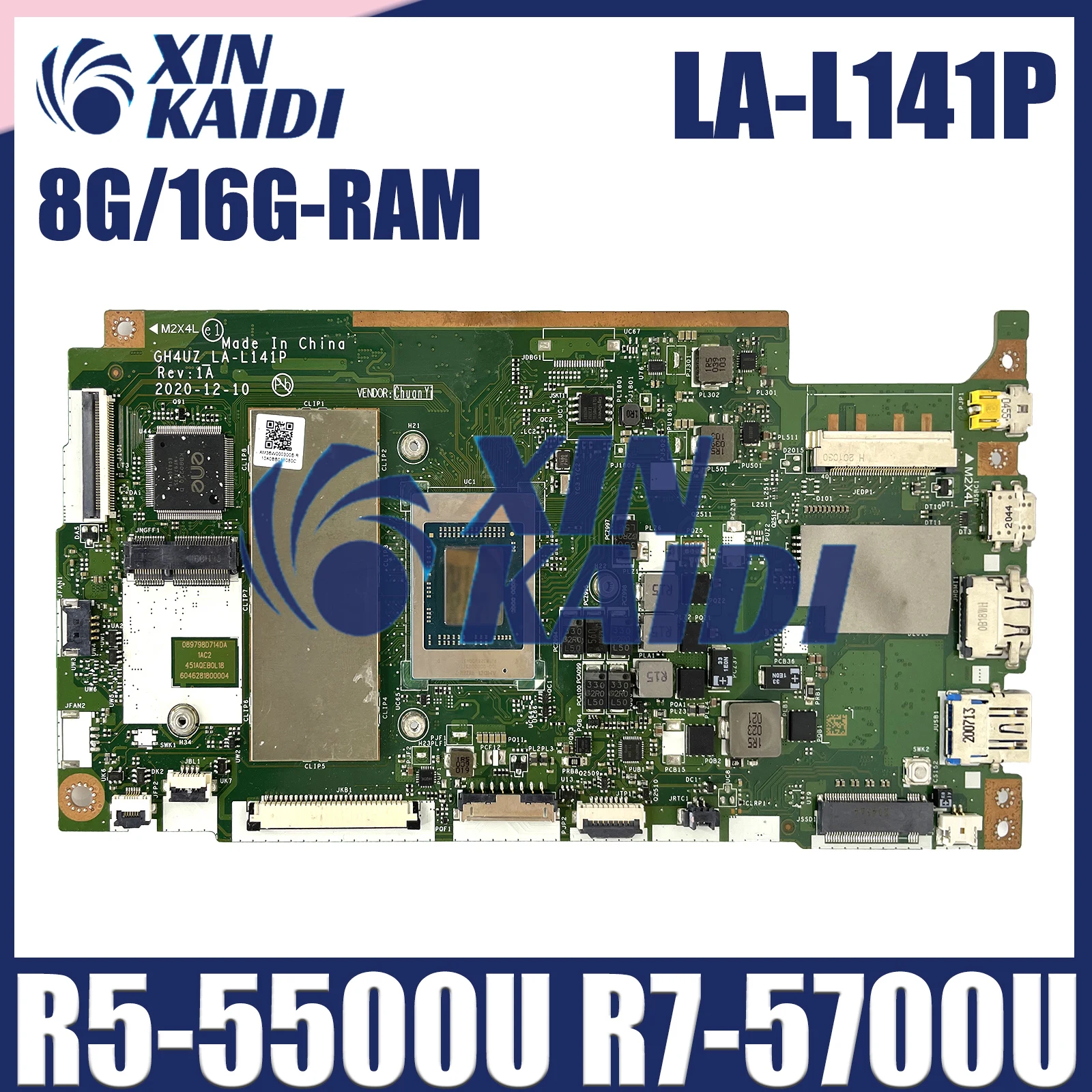 

NB.AB211.006 GH4UZ LA-L141P Mainboard For Acer Swift SF314-43 Laptop Motherboard With R5-5500U R7-5700U CPU 8GB/16GB RAM