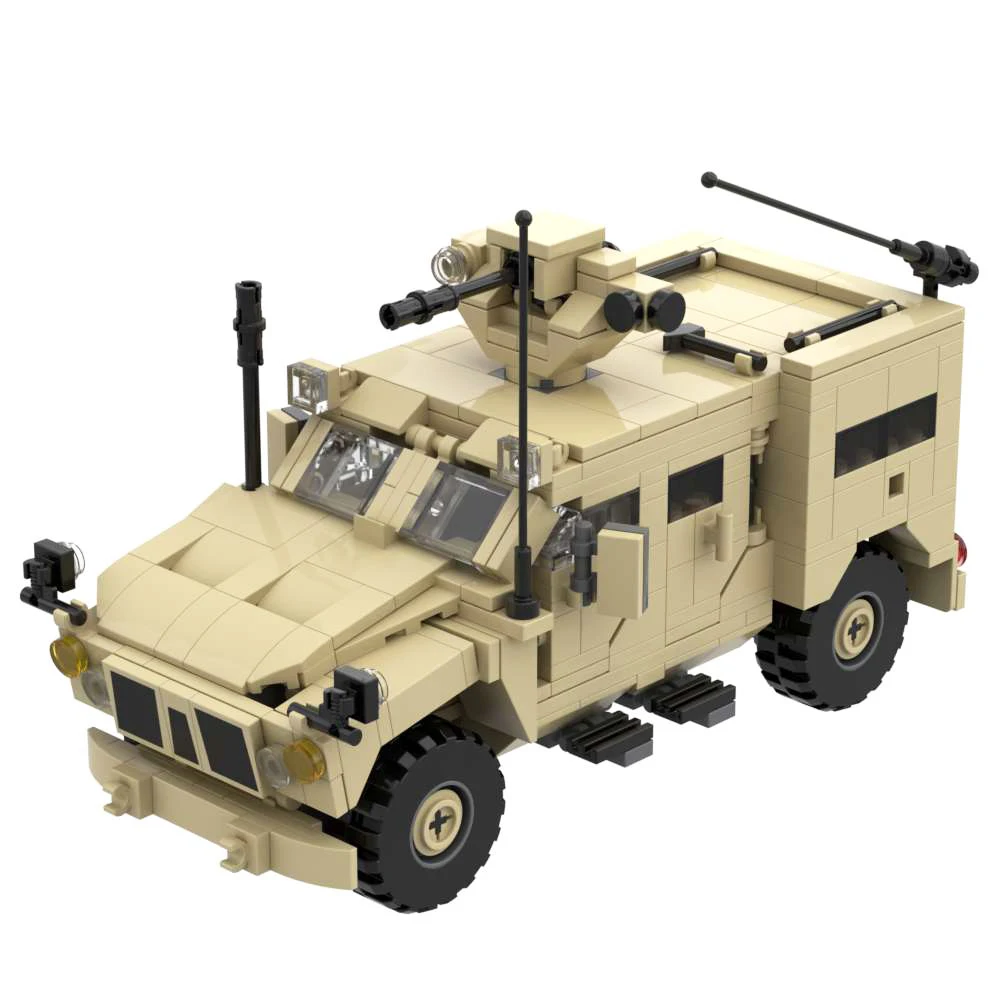 مجموعة طوب البناء من الجيش الأمريكي ، مركبة عسكرية ، ألعاب مكعبات البناء ، مجموعة التجميع ، متوافقة مع العلامات التجارية