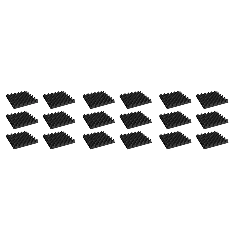 

18 Pack Self Adhesive Acoustic Foam Panels Fireproof Soundproofing Treatment Wall Panel,Reduce Noise Foam For Studio,Etc