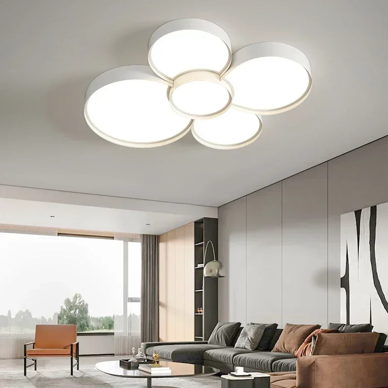 

Living Room Ceiling Lights Modern Simple Round Dimmable Bedroom Study Restaurant Led Lamp Indoor Lighting Home Decor Chandelier