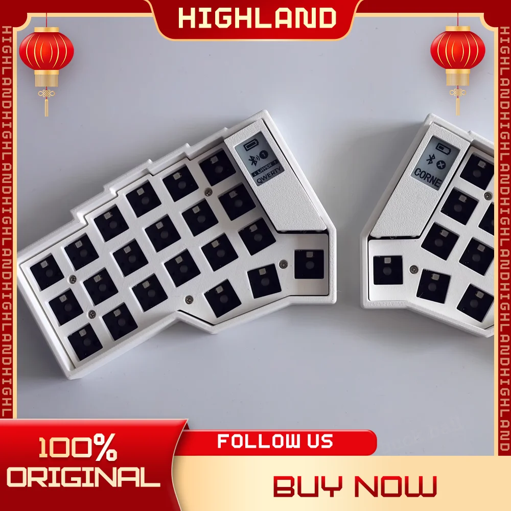 

Corne Split Gamer Mechanical Keyboard Kit Wireless 42keys 2 Mode Keyboard Kit With View Screen Zmk Scheme Gaming Keyboard Kits